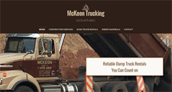 Desktop Screenshot of mckeontrucking.com