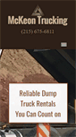 Mobile Screenshot of mckeontrucking.com